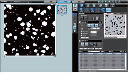 作為選購軟件，有粒子分析、卡尺測量。